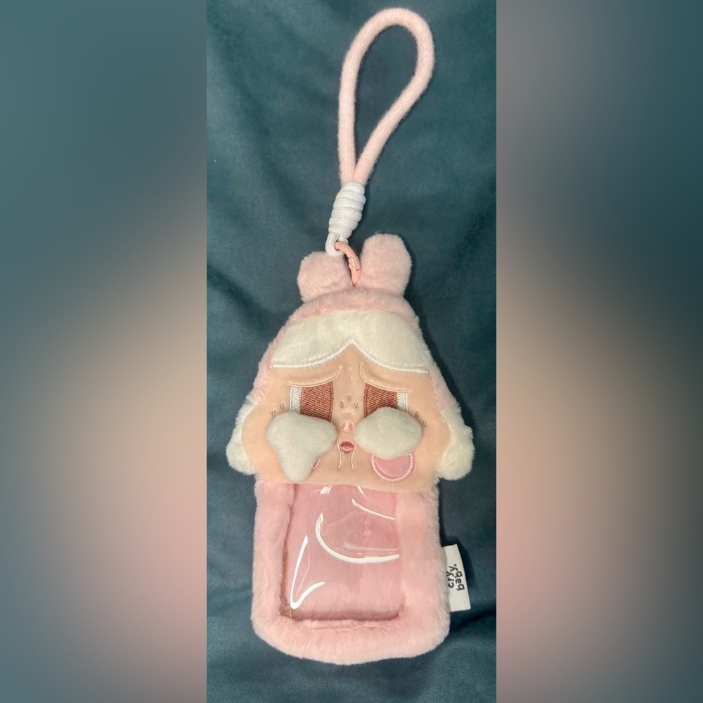 POPMART CryBaby Plush Card Holder Keychain